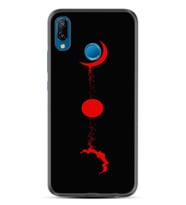 Huawei P20 Lite Mate 10 20 Lite Pro P40 Lite KılıfDesemli Silikon Red Moon 1710