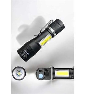 El Feneri Led USB Şarjlı Zoom Mini Led Işık Acil Durum Feneri