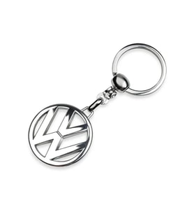 Volkswagen Logolu Metal Otomobil Anahtarlığı - Krom Kaplamalı A KALİTE 1 ADET (Gümüş)