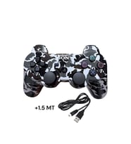 Ps3 Dual-shock Gamepad Yeni Nesil Kol Desenli Joystıck Oyun Kolu PC + 1.5 MT Şarj Kablosu HEDİYE