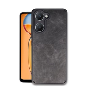 Vivo Y18 Kılıf Aras Deri Kapak - Siyah