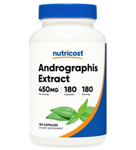 Nutricost Andrographis Extract 450mg 180 Vege Capsul.Abd Menşei.