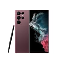 Samsung Galaxy S22 Ultra 5G Stylus Kalem Bordo Renk