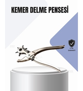 Kemer Delme Pensesi Çok Amaçlı 6 Farklı Delik Boyu Ayarlı Deri Delme Aleti