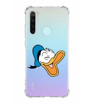 Xiaomi Redmi Note 8 Köşe Korumalı Antişok Kapak Donald Duck Tasarımlı Şeffaf  Kılıf