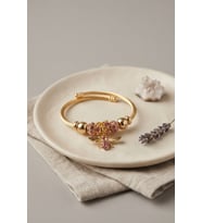 Pembe Arı Model Gold Renk Charm Bileklik TJ-BB8689