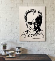BK Home Atatürk Silüet Tasarımlı Kanvas Tablo-1