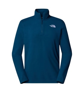 The North Face M 100 GLACIER Erkek Kısa Fermuar Polar NF0A855W1NO1 (Mavi)