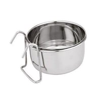 Oripet Kanca Askılı Çelik Mama Yem Kabı 10 Oz