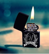 Kişiye Özel Zippo Tarzı Çakmak (Gümüş)