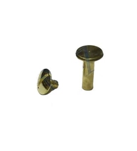 Cilt Menü, Katalog, Kartela Vidası, 20 Mm - Sarı, 100 Adet