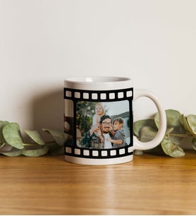 Film Şeritli 4 Fotoğraflı Kupa Bardak
