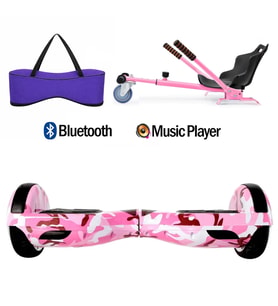 Citymate Elektrikli Kaykay Hoverboard Akıllı Denge 6.5 Inch + HoverKart + Çanta EXTREM PAKET D005