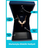 Işıklı Premium Kutuda  Mikail Melek Kolye  Paslanmaz - 316l Çelik  Hediye Paketi Yapılır