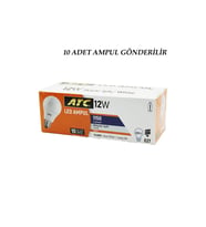 10 ADET ATC 12W=80W E27 BEYAZ=6500K LED AMPUL LAMBA 1150 LÜMEN 15.000 SAAT ÖMÜR GO-53-vice 05380