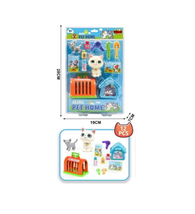 Mini Pet Home Bakım ve Eğlence Oyun Seti