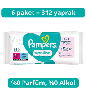 Prima Sensitive Islak Havlu Mendil 52x6 312 Yaprak