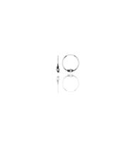 Söğütlü Silver Gümüş 12 mm mini  işlemeli halka küpe