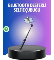 Northcity Bluetooth Selfie Çubuğu – Uzaktan Kumandalı, LED Işıklı ve Katlanabilir (130 cm)