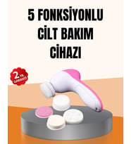 Derin Temizleme ve Masaj İçin 5 Başlıklı Yüz Cilt Bakım Aleti