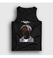 Presmono Unisex Siyah Icon Tupac Shakur Atlet 45873tt