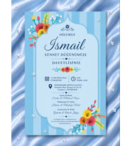 EKONOMİK SÜNNET DAVETİYE MODEL NO:023-027 ZARF DAHİL