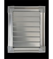 45x45 Alüminyum Krom Eloksal Banyo Wc Havalandırma Panjuru