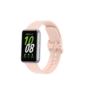 Samsung Galaxy Fit 3 Uyumlu Silikon Kordon Zore KRD-110 Strap Kayış (Pembe)