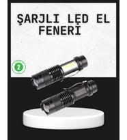 Odak Ayarlı 2000 Lümen Şarjlı LED El Feneri