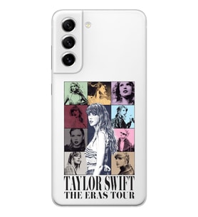 Samsung Galaxy S22 Uyumlu Taylor Swift Desenli Şeffaf Telefon Kılıfı