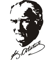 Araç Arkası Kemal Atatürk Sticker