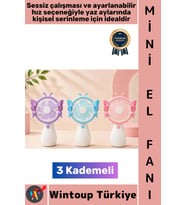 #Vantilatör Kompakt Taşınabilir Hafif Sessiz Çalışma Ev Ofis Seyahat Yaz Serinleme Sevimli Şık Tasar