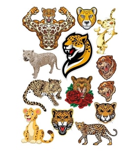 Kaplan Sticker Set-5 15 Parça Telefon, Tablet, Defter, Laptop Sticker