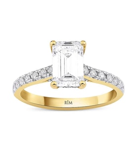 1.95 Karat Emerald Tektaş Laboratuvar Pırlanta Yüzük - HRD Sertifikalı