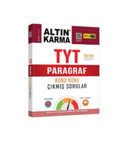 Altın Karma Yayınları Tyt Paragraf Konu Konu Çıkmış Sorular