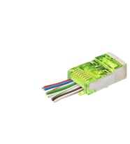 Cat6E Ez Rj45 Metal Konnektör 100 Adet Plastik Kutu - Yeşil ND2417