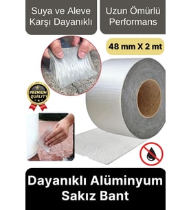 Premium Su Sızdırmaz İzolasyon Çatlak Boru Tamir Çamur Bandı Isıya Dayanıklı Sakız Bant 48 Mm X 2 Mt