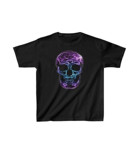 Unisex Çocuk Baskılı T-Shirt - Siyah