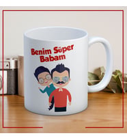 Benim Süper Babam Baskılı Babalar Günü Kupa Bardak Baskılı Kahve Kupa Bardak-1