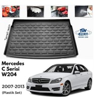 Mercedes W204 C Class Bagaj Havuzu Paspası Plastik Set