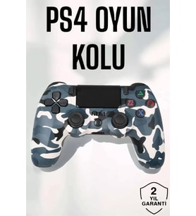 Ps4 Oyun Kolu Kamuflaj Desenli Joystick
