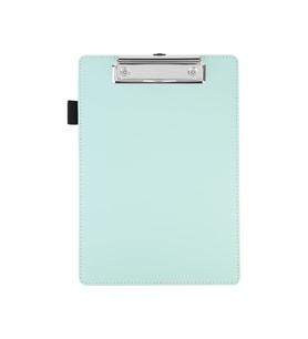 Sekreterlik,A5 Küçük Boy,Kapaksız,A5 Clipboard Vegan Suni Deri,17,5x24,5 cm.,Su Yeşili