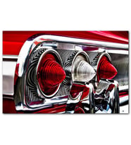 Cakatabloo 1964 Chevrolet Impala Arka Stop Detay MDF Tablo