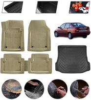 Ford Focus 1 Hatchback  Uyumlu Paspas Araca Özel Bagaj Havuzu MBS Bej