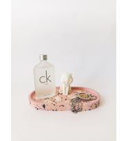 TERRAZZO OVAL TRAY DEKORATİF ALTLIK