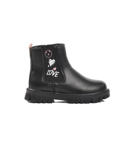 Pepino 1788-P Siyah-Pudra İçi Polarlı Kız Çocuk Bot