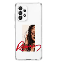 Samsung Galaxy A53 Uyumlu Rihanna Tasarımlı Şeffaf Telefon Kılıfı