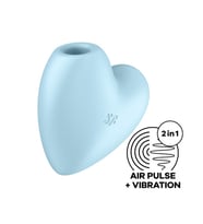 Satisfyer Cutie Heart Emişli Vibratör Mavi