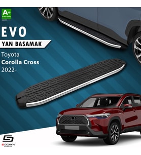 S-Dizayn Toyota Corolla Cross Evo Krom Yan Basamak 183 Cm 2022 Üzeri