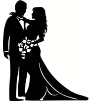 GELİN DAMAT FOLYO STİCKER 130cm Uzunluk (Siyah)